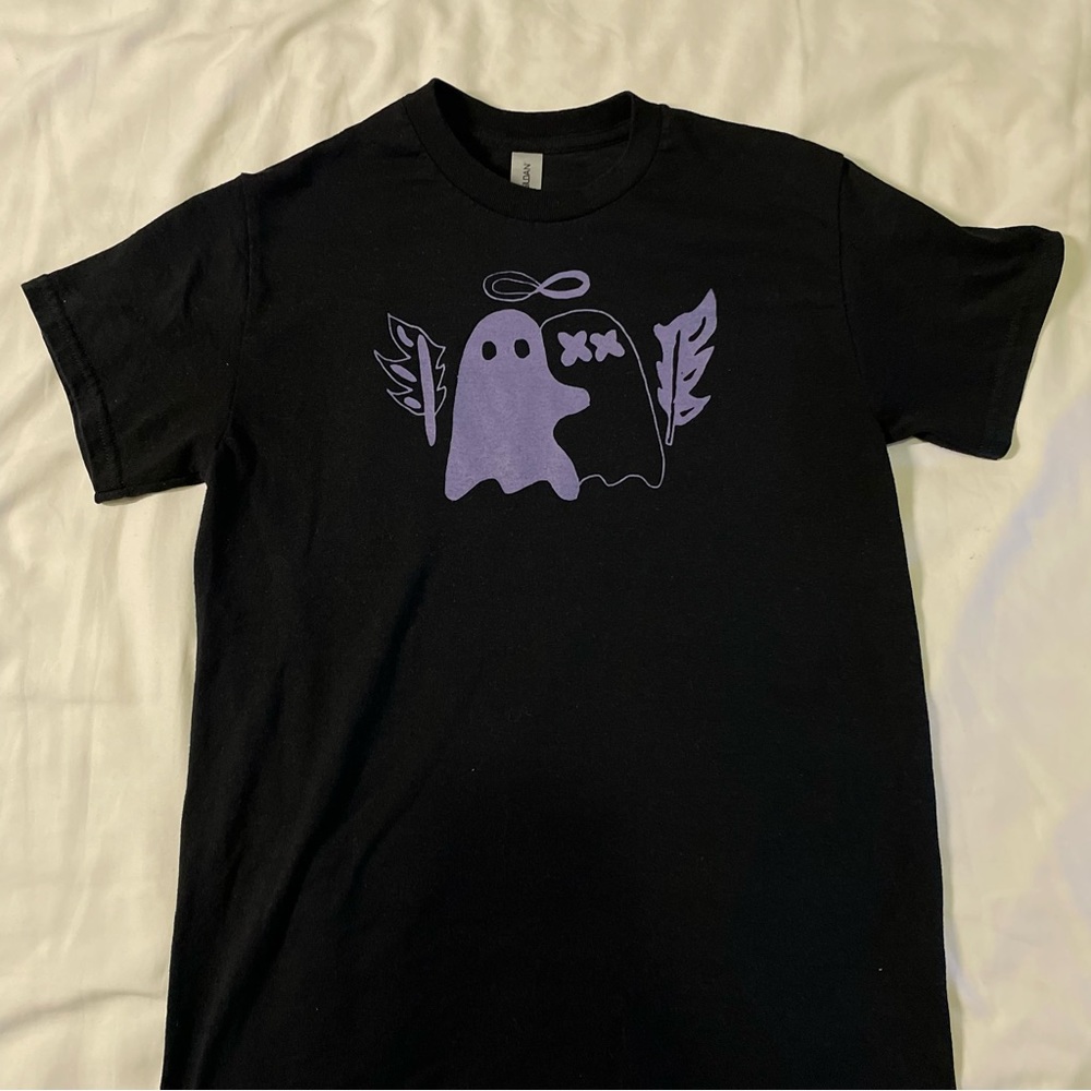 Purple Halloween ghost print